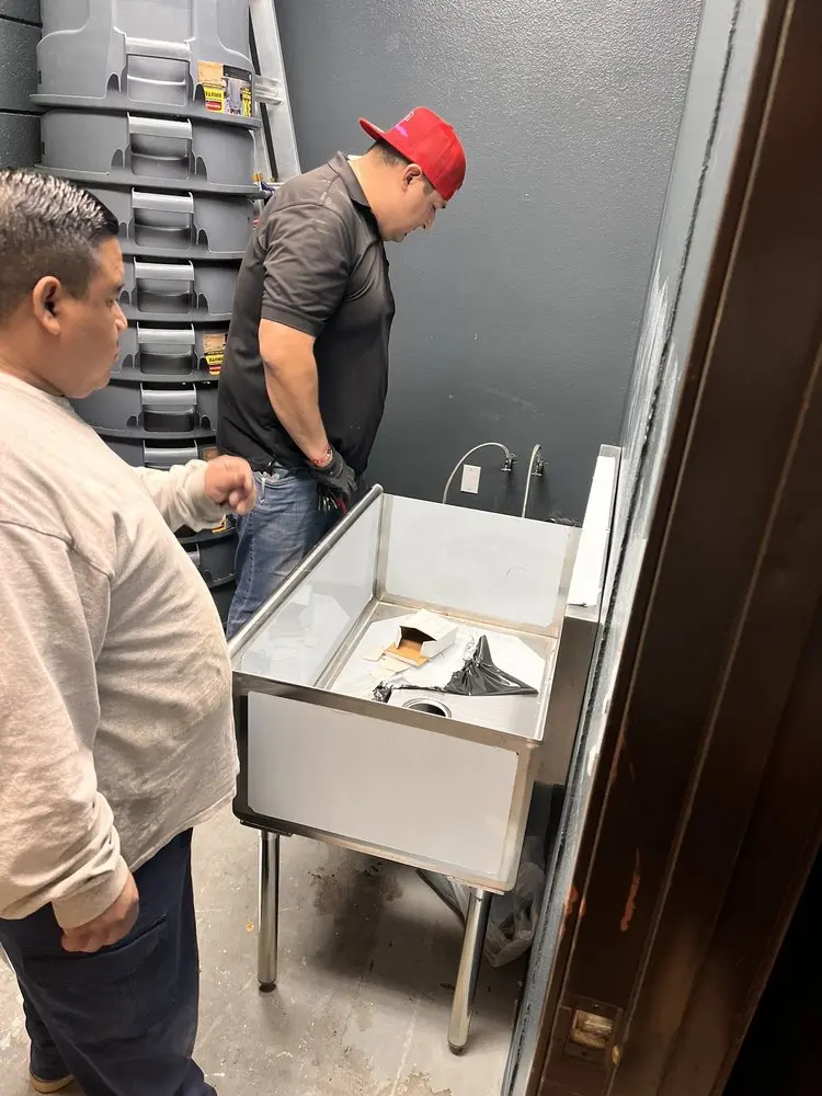 Commercial plumbing and sink installation in Iron City